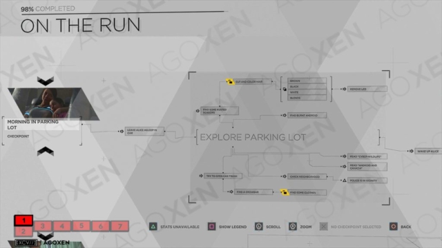 Detroit Become Human On the Run Flowchart 01