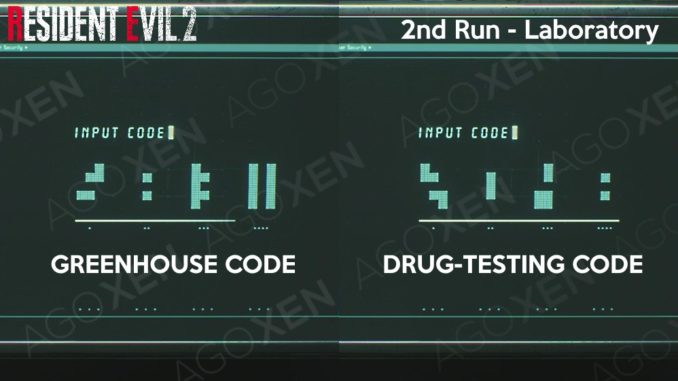 Resident Evil 2 (2019) 2nd Run 05 Laboratory Code