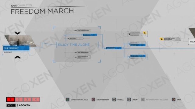 Detroit Become Human Freedom March Flowchart 01